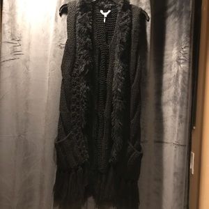 $5 when bundled 4 for $20 
Vest, Black Cable Knit